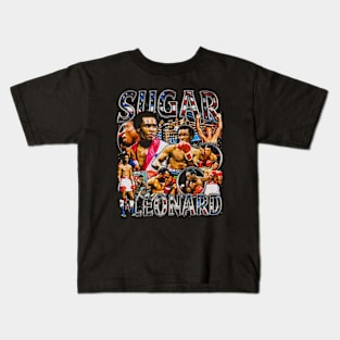 Sugar Ray Leonard Vintage Bootleg Kids T-Shirt